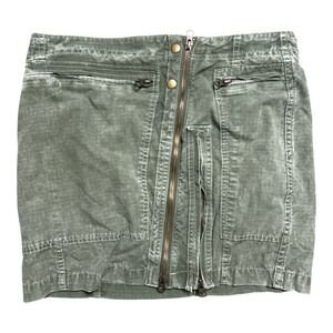 Free People Ripstop Cargo Mini Skirt Army Green Y2K Women's 4